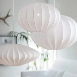 Ellipse Ø65 lampskärm bomullsjersey vit