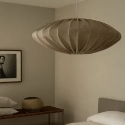 Ellipse Ø80 Lampskärm Linne sand