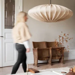 Ellipse Ø65 Lampskärm linne Sand