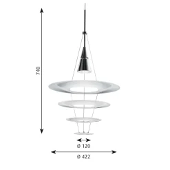 Enigma 425 Taklampa aluminium