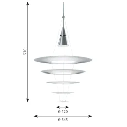 Enigma 545 Taklampa aluminium