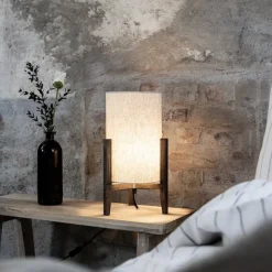 Eruca H39 bordslampa vit/brun