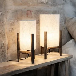 Eruca H39 bordslampa vit/brun