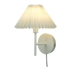 Ester vägglampa vit