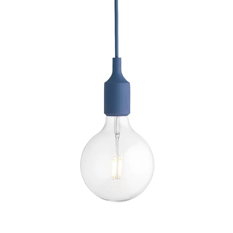 E27 taklampa pale blue