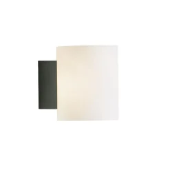 Evoke S vägglampa IP44 antracit/opal glas