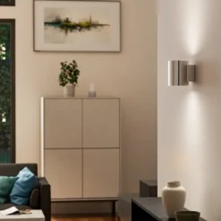 Evoke S vägglampa IP44 krom