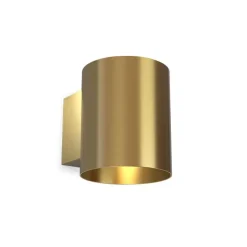 Evoke S vägglampa IP44 satin mässing