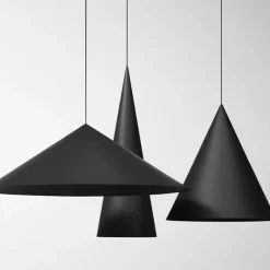 Extra large W151 S2 3000K taklampa jet black