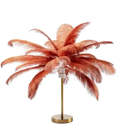 Feather Palm bordslampa roströd