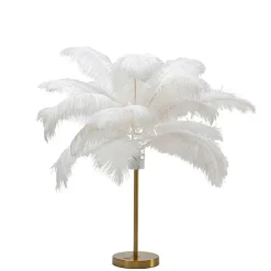 Feather Palm bordslampa vit