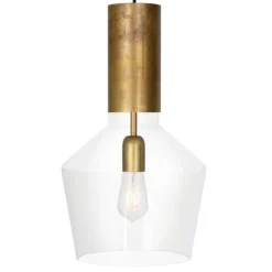 Fenomen taklampa widh råmässing/klart glas