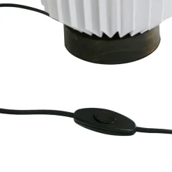 Filippa bordslampa vit/svart