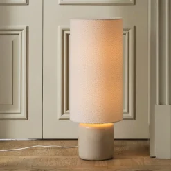 Florian 30 Golvlampa Vit bouclé/beige