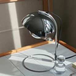 Flowerpot VP4 bordslampa Chrome-Plated
