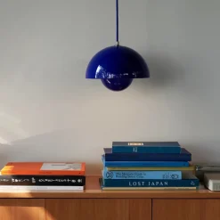 Flowerpot VP1 taklampa Cobalt Blue
