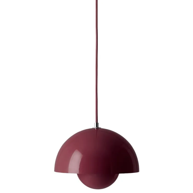 Flowerpot VP1 taklampa Dark Plum