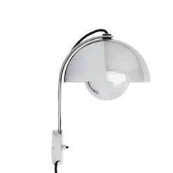 Flowerpot VP8 vägglampa Chrome-Plated