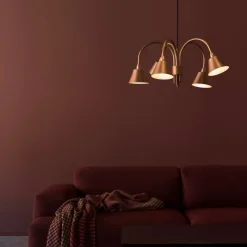 Fång 5 Taklampa rå mässing