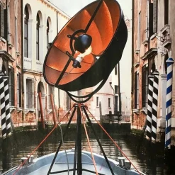 Fortuny golvlampa brons rubelli/svart