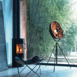 Fortuny golvlampa brons rubelli/svart