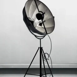 Fortuny golvlampa silver rubelli/svart