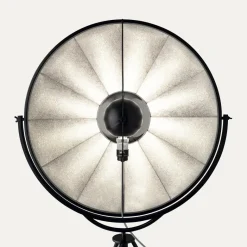 Fortuny golvlampa silver rubelli/svart