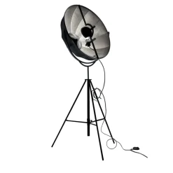 Fortuny petite golvlampa silver rubelli/svart