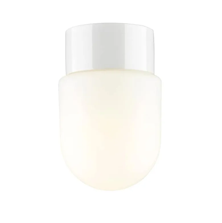 Fridhem bastu taklampa/vägglampa vit IP44 rak sockel