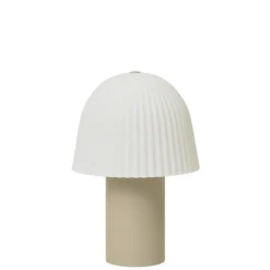 Frill portabel bordslampa kaschmir/vit