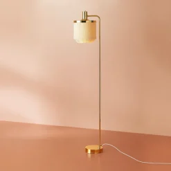 Fringe golvlampa cream white