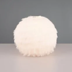Furry bordslampa sand
