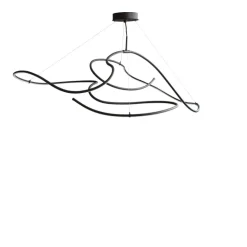 Ghost chandelier taklampa Big burned black