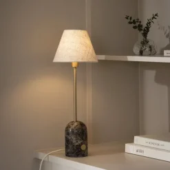 Gino 20 bordslampa brun/mässing