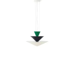 Gio LN14 taklampa signal green, deep blue & ecru white