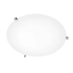 Ögla Ø450 plafond krom/vit