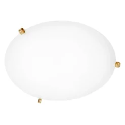 Ögla Ø550 plafond mässing/vit