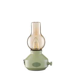 Glimt Uppladdningsbar bordslampa IP44 grön/amber