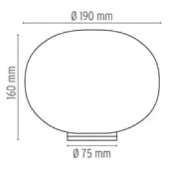 Glo-Ball Basic Zero Bordslampa