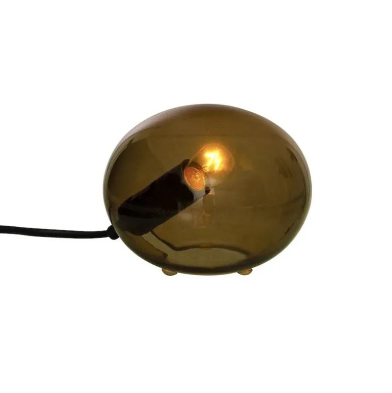 Globus 13 cm bordslampa brun
