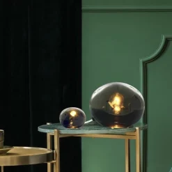 Globus 13 cm bordslampa rök
