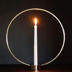 Gloria liten ljusstake nickel