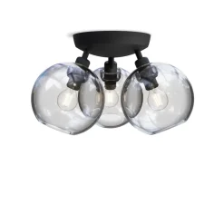 Gloria Ø33 plafond svartstruktur/klart glas
