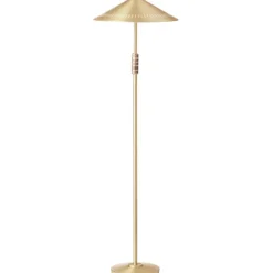 Governor golvlampa mässing/valnöt