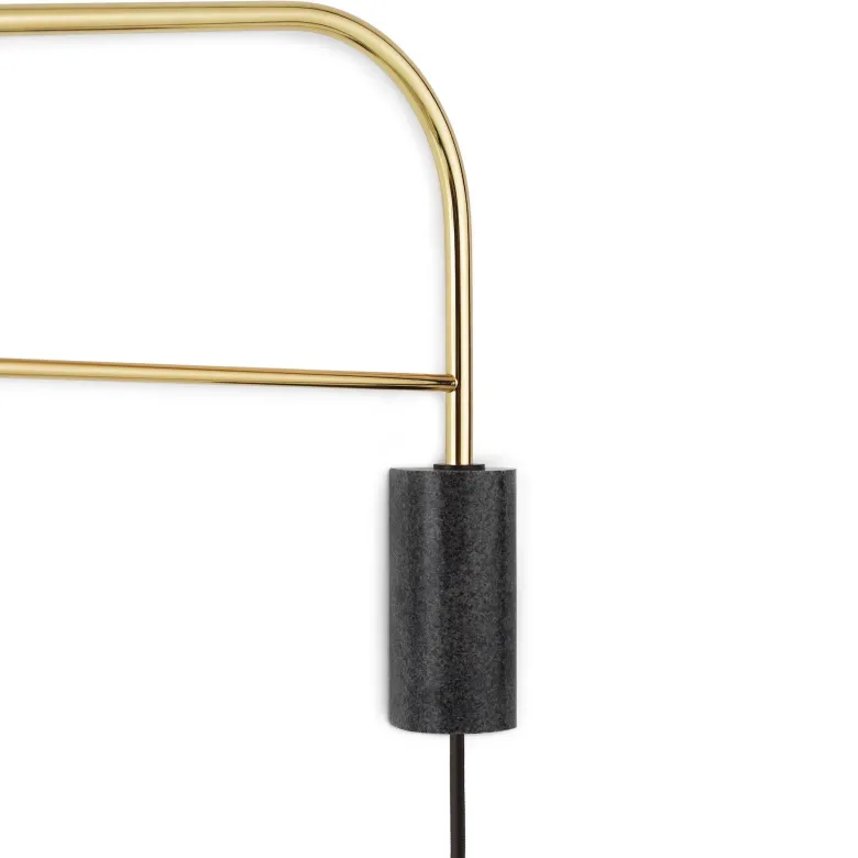 Grant 111cm vägglampa mässing