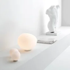 Gregg grande bordslampa vit med dimmer