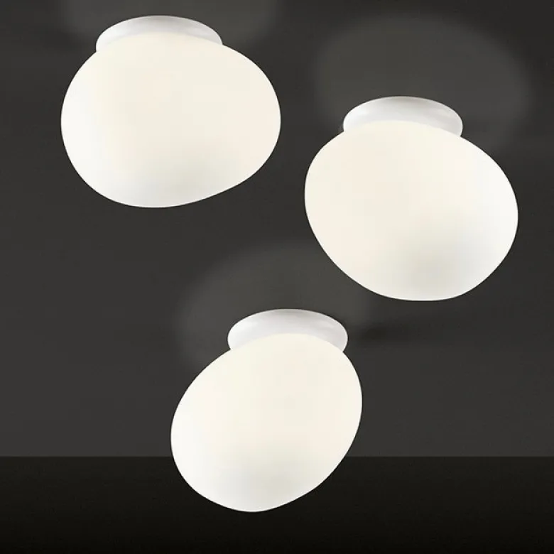 Gregg media vägglampa/plafond vit