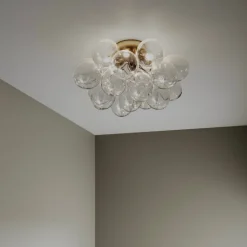 Gross plafond Ø50cm mässing/klar