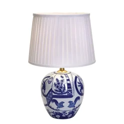 Göteborg 48cm bordslampa blå/vit