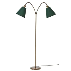 Haga 2-armad golvlampa oxid